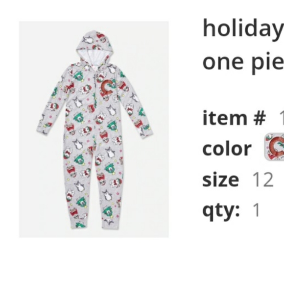 Justice Other - New Justice pajama set letter "C"